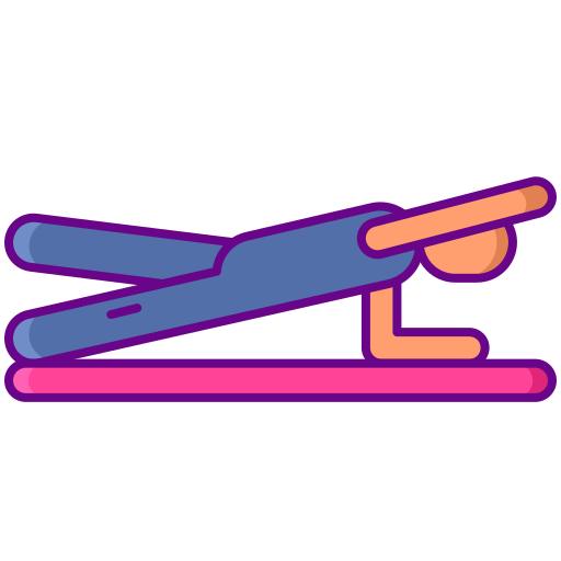 man planking