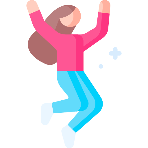 woman jumping